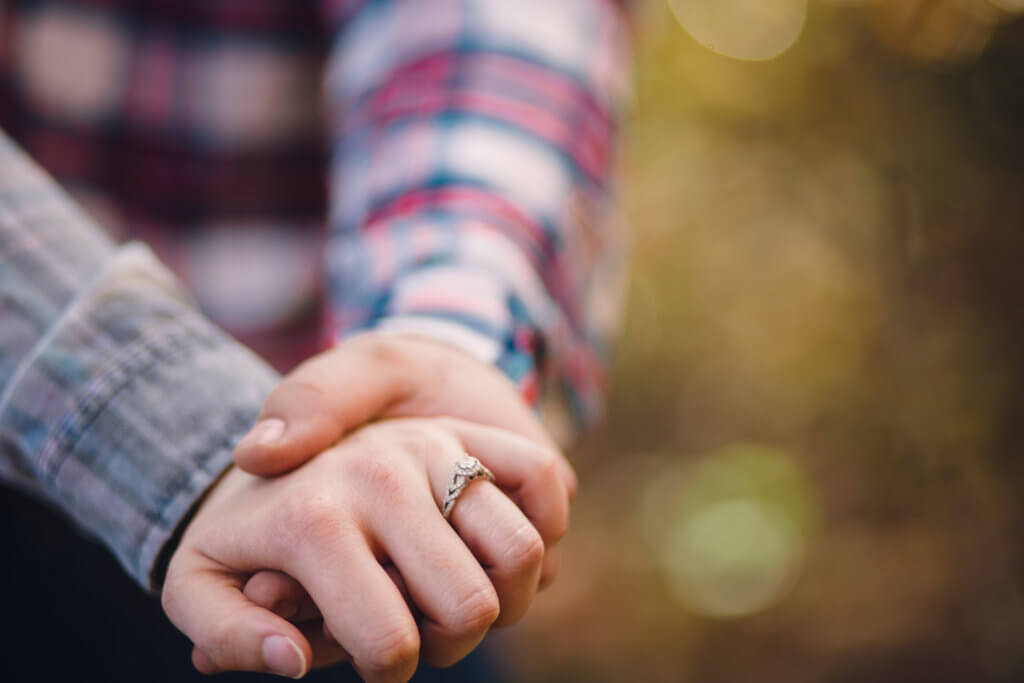 Engaged Couple at Estate Of Grace Farm in Knoxville TN