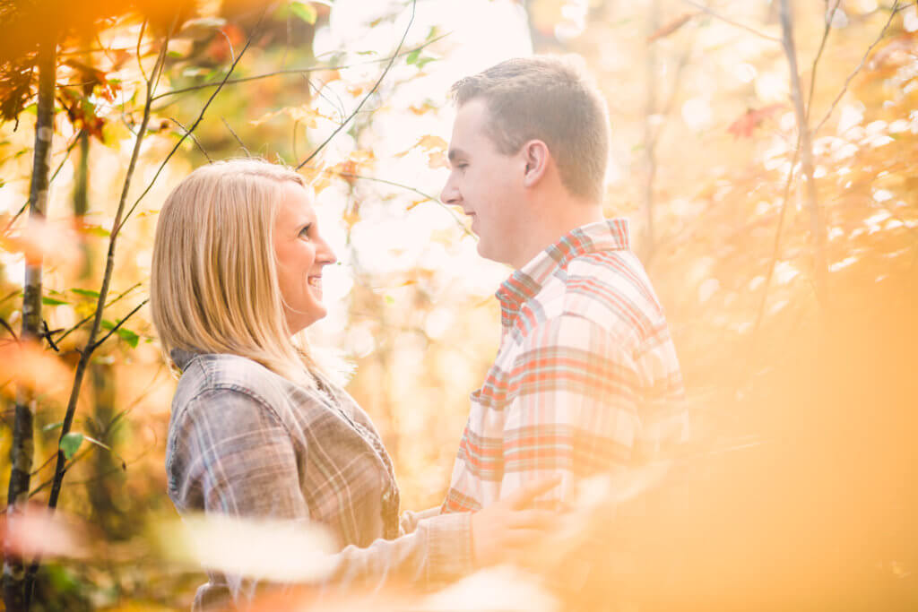 Engaged Couple at Estate Of Grace Farm in Knoxville TN