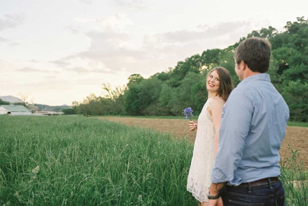 bride and groom at The River Place event Venue Sevierville Tn