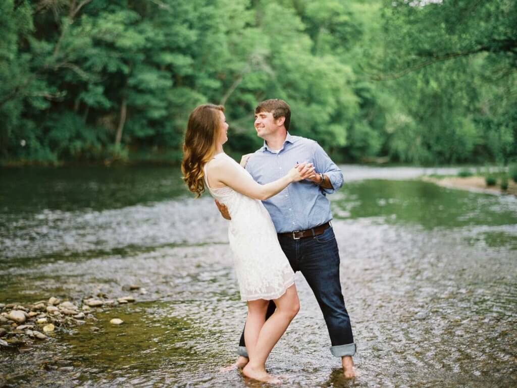 bride and groom at The River Place event Venue Sevierville Tn