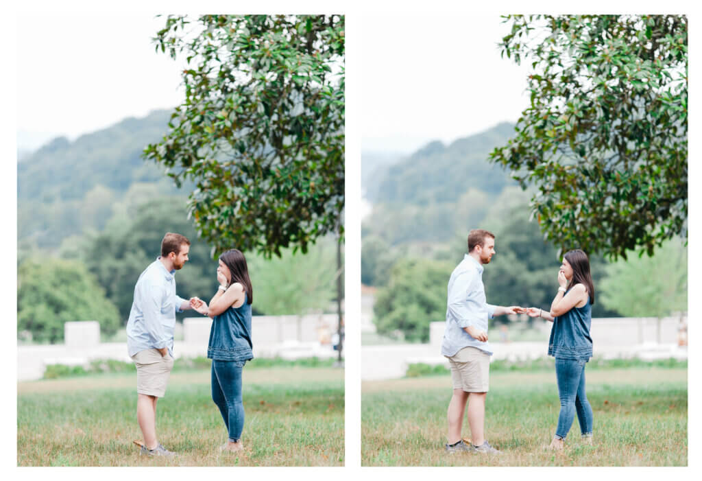 Surprise Proposal at Lakeshore Park Knoxville TN