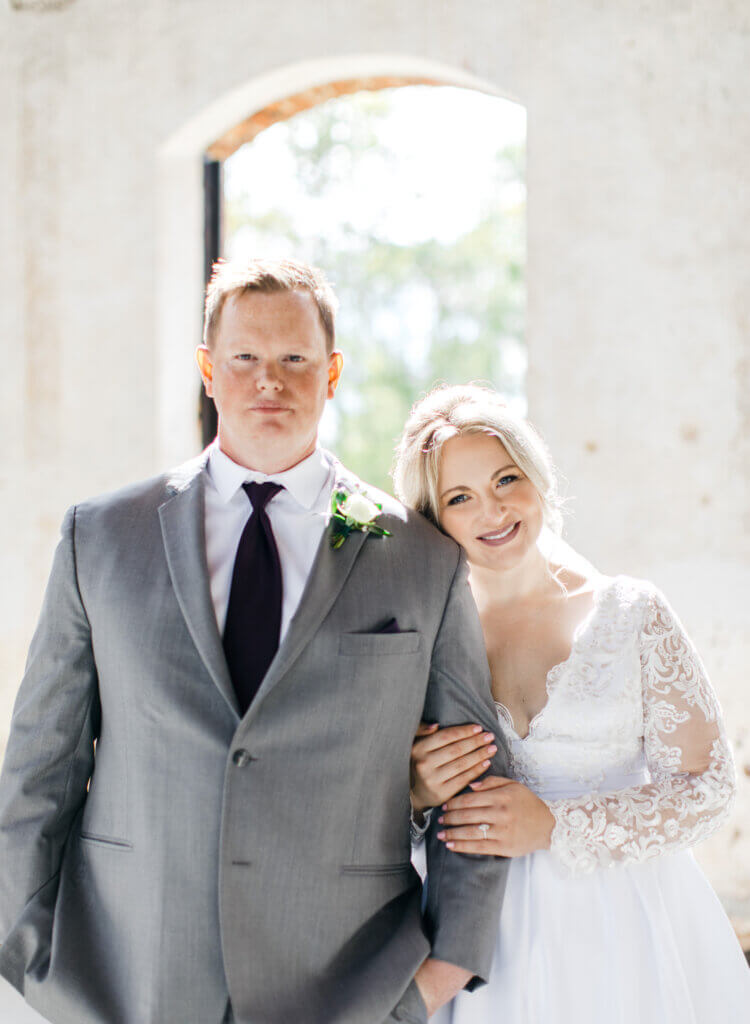 Bride and Groom at Providence Cotton Mill