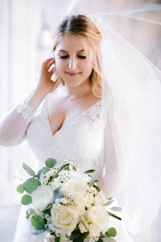 Bride at Duke Gardens