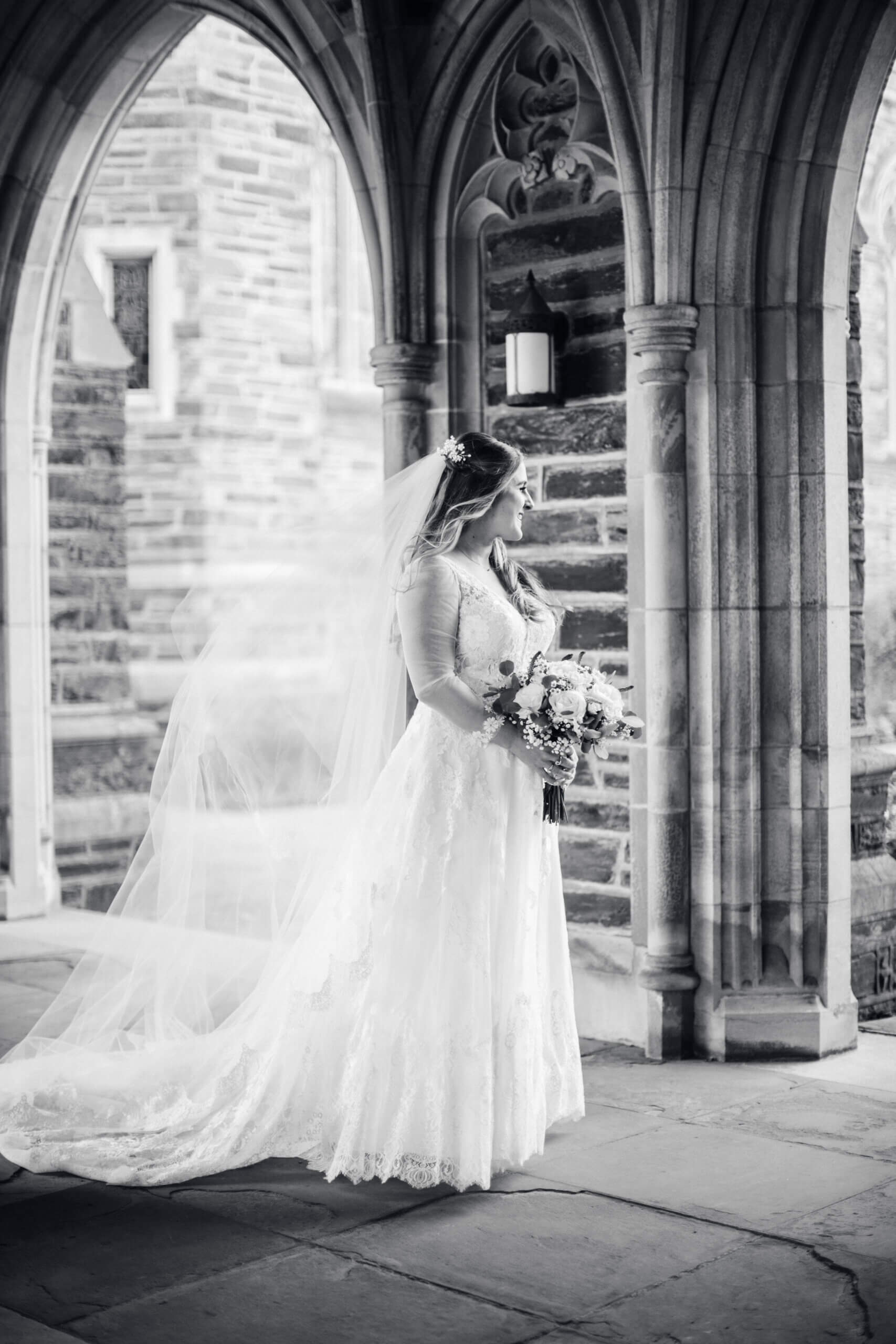 Bride at Duke Chapel