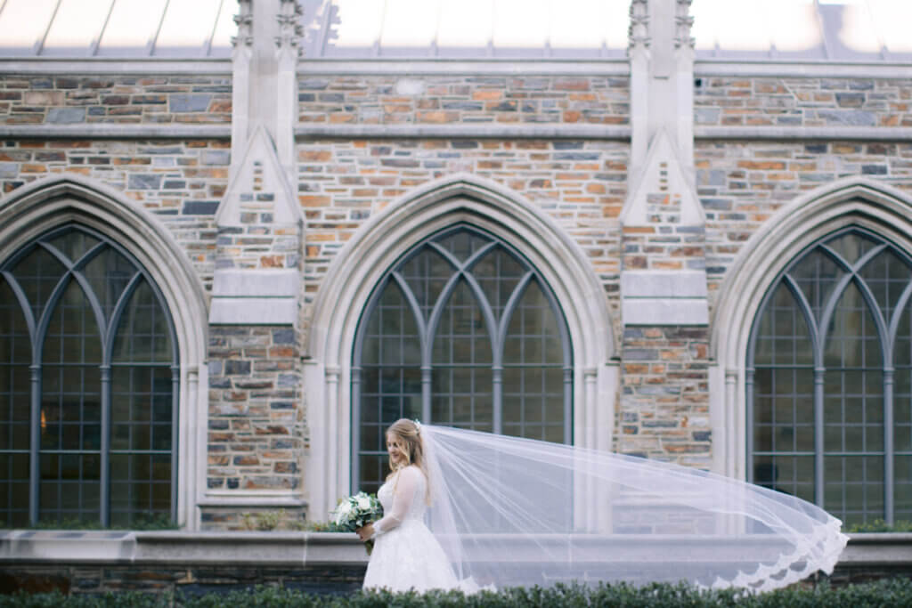 Bride at Duke Chapel