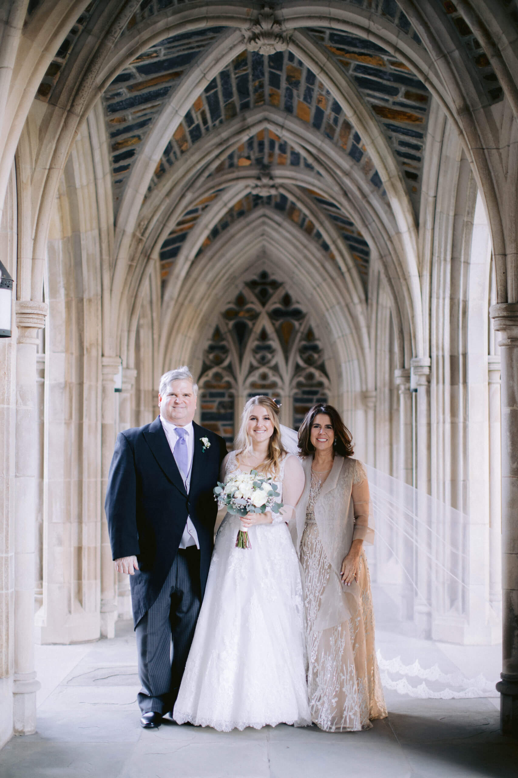 Parents of the bride at Duke Chapel